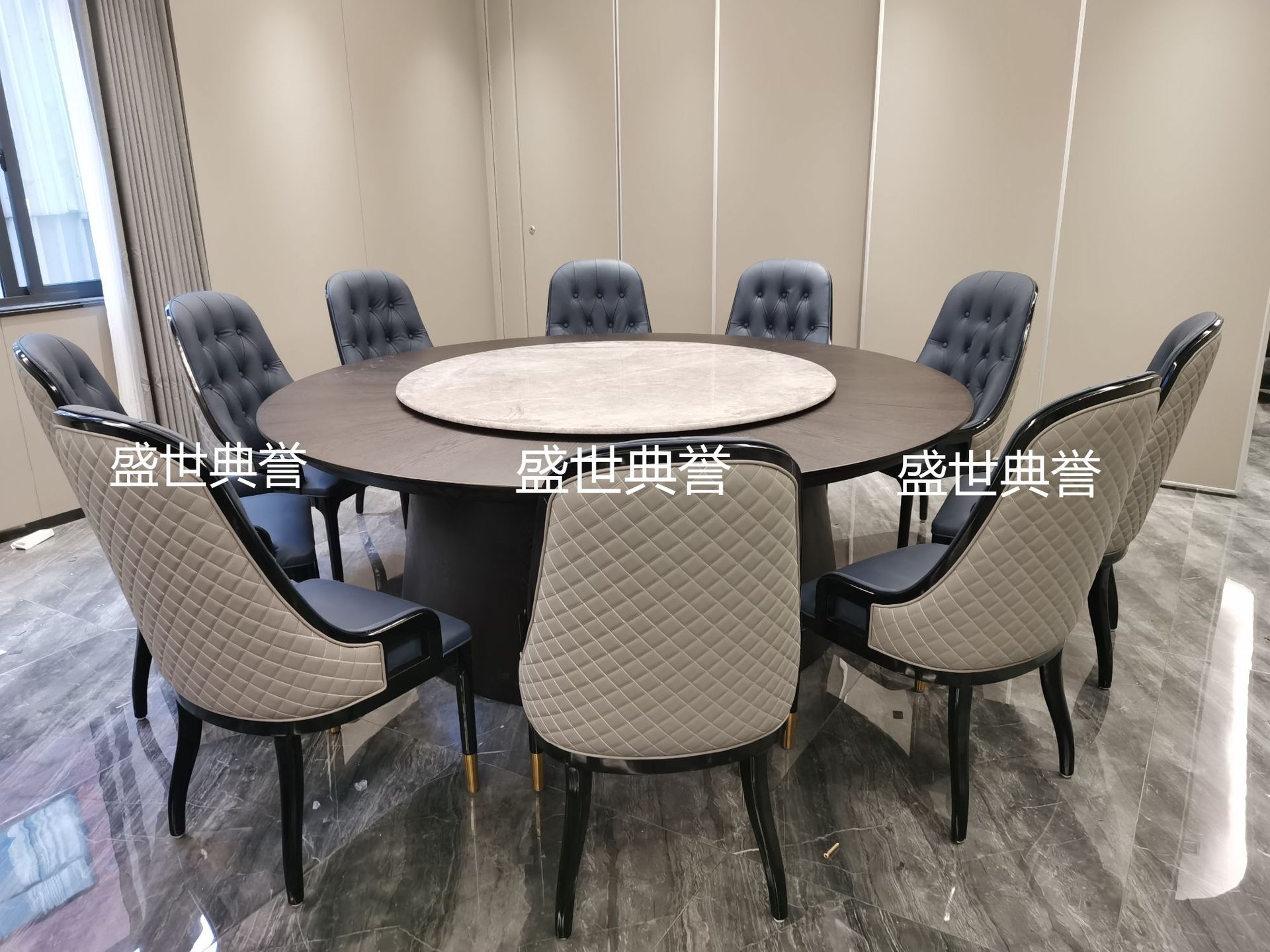 Solid wood dining tables and chairs for five-star hotels in Nanchang, modern light luxury ash wood chairs for clubs, and solid wood chairs for private dining rooms in restaurants pic 11
