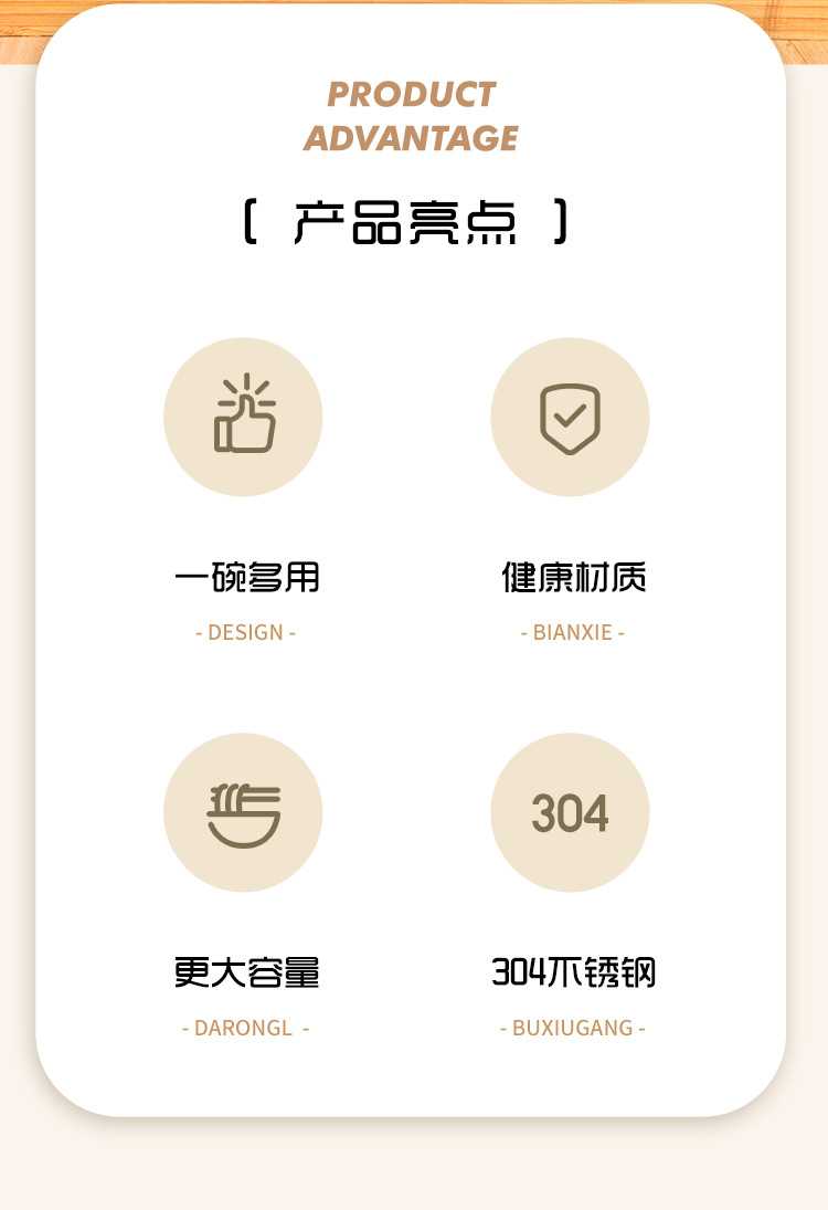 Insulated covered rice bowls, large bowls for student dormitories and office workers, wholesale from the source, 304 stainless steel instant noodle bowls pic 2