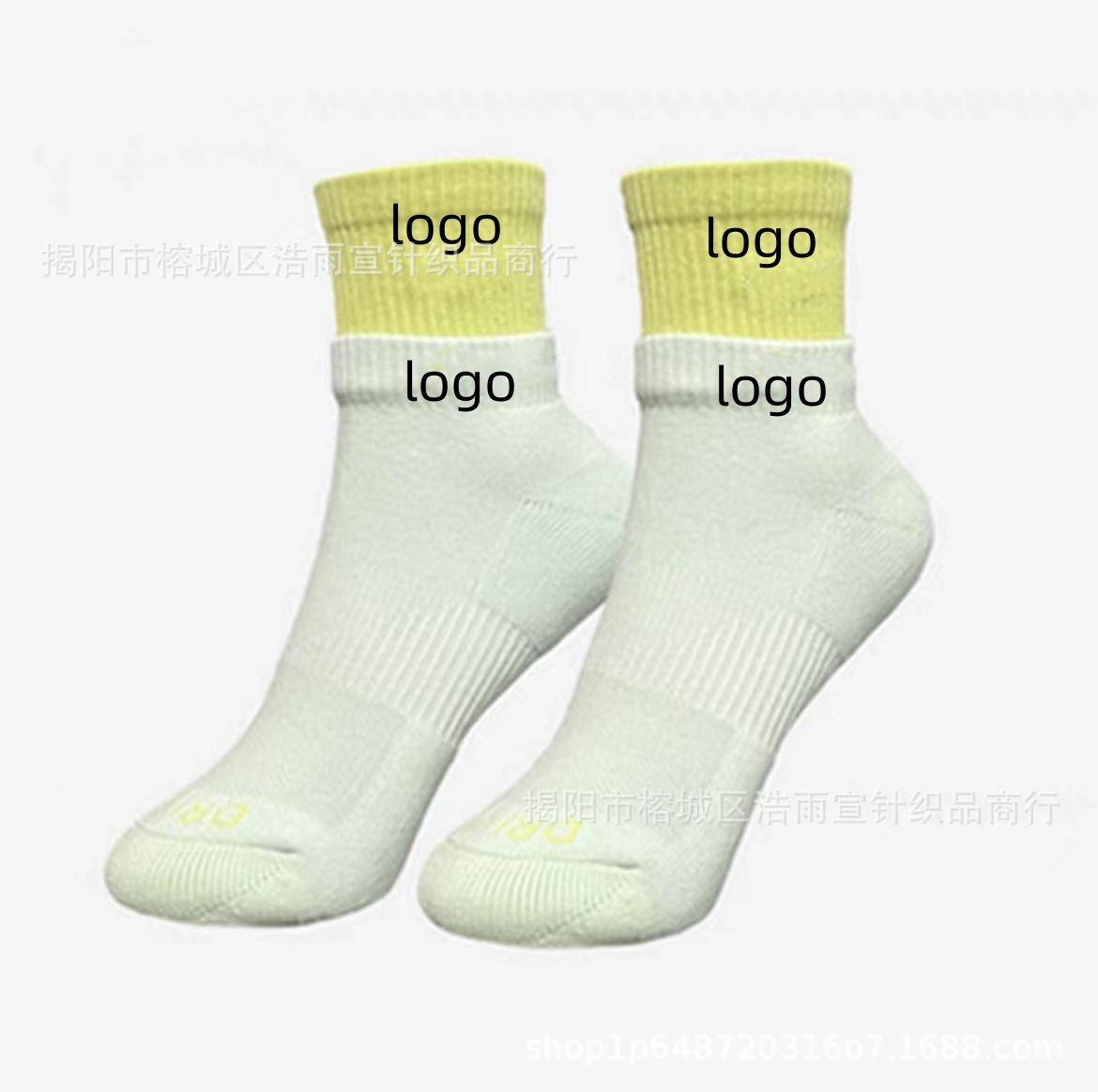 苏万耐剋斯特拼接假两件双层袜子棉袜中长筒男女袜毛巾底运动批发详情22