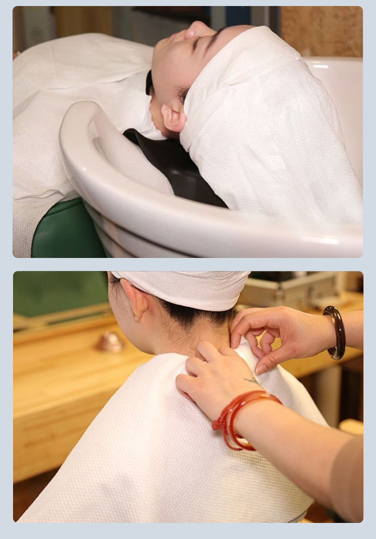 Manufacturer wholesale disposable towels, thickened and enlarged for hair salons and beauty salons, hair washing, headscarf wiping, hair wrapping, dry hair towels and loose hair towels pic 13