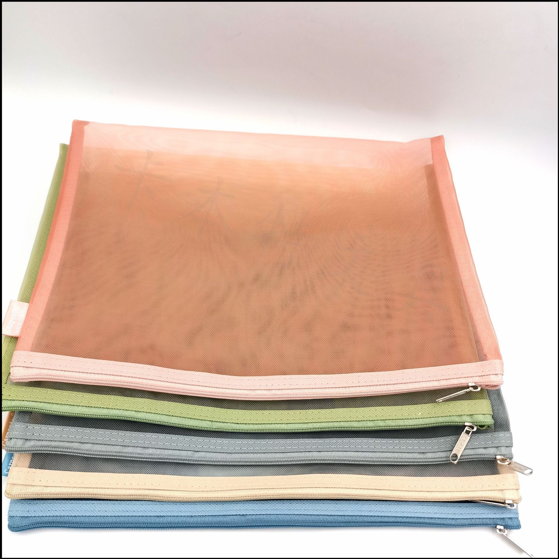 A4 zipper bags, office document bags, file bags, factory direct sales, student test paper bags, blue ticket storage bags, net bags pic 9