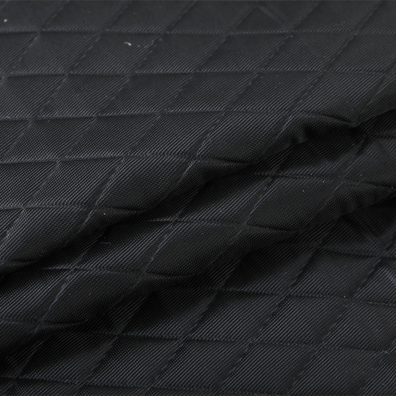 Leather fabric cosmetic bag for luggage, PVC diamond-shaped grid, 0.8cm, fabric veneer, decorative fabric pic 9