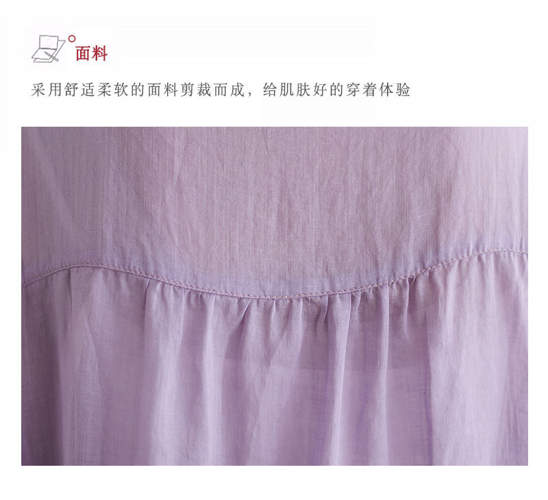 实拍2022年夏季薄款棉麻文艺复古刺绣宽松显瘦短袖上衣T恤衫女详情6