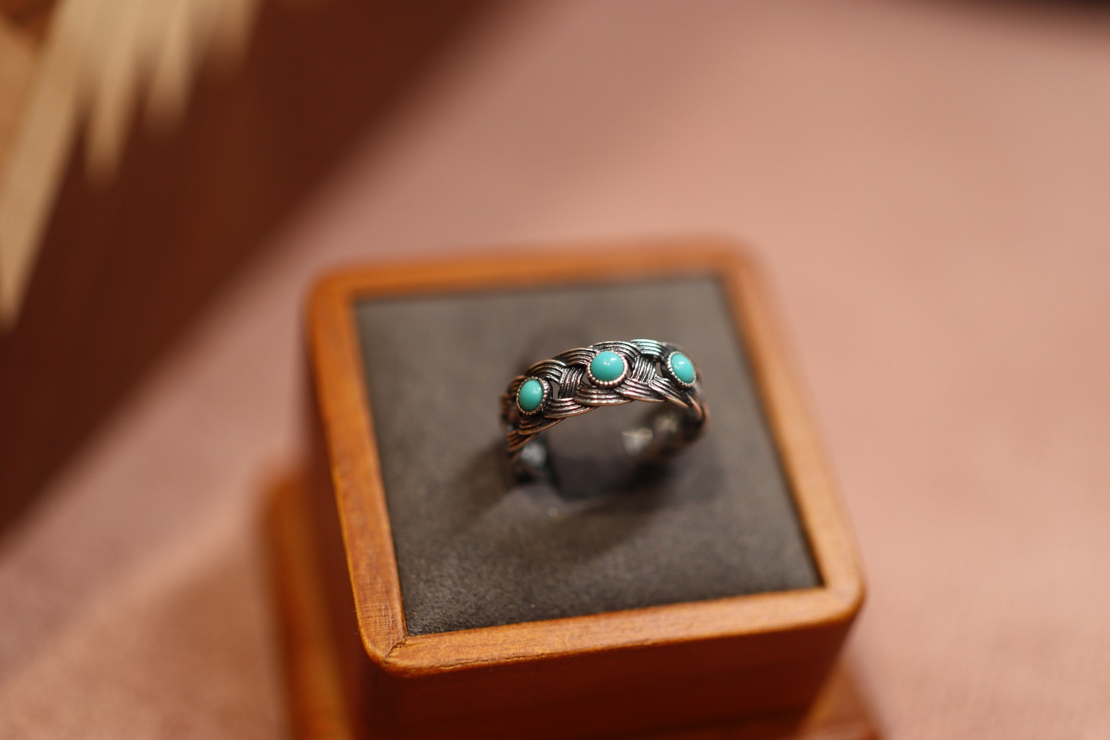 Natural jade A-grade carved ring for men and women, 925 silver thread inlaid with ancient method hollowed-out ring, retro court style pic 20