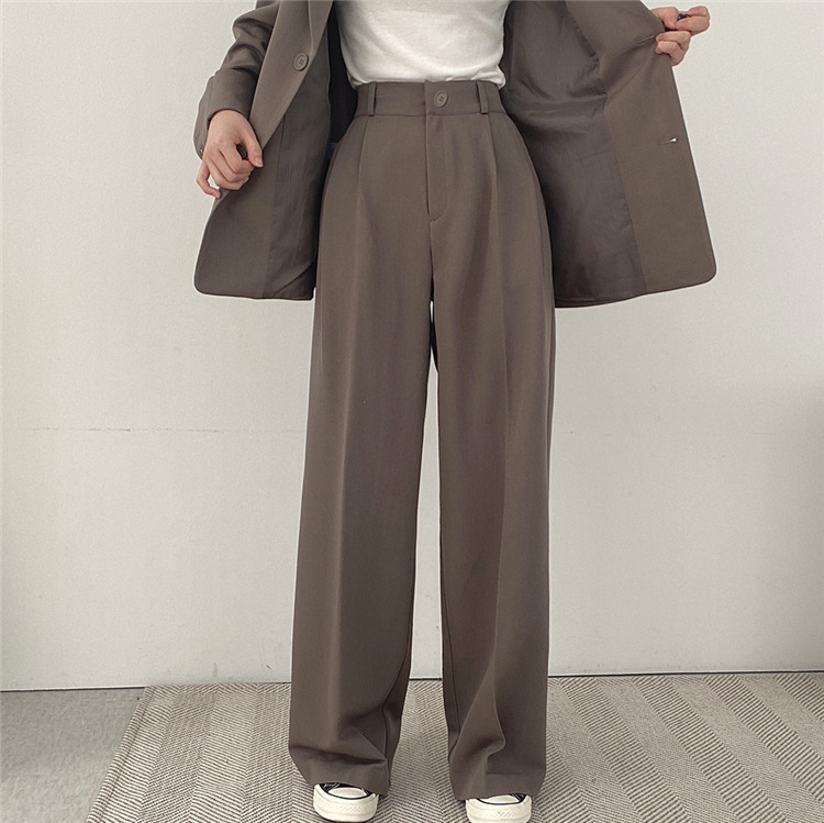 卡其色西装外套女2023新款春秋季韩版小西服套装女士休闲气质上衣详情9