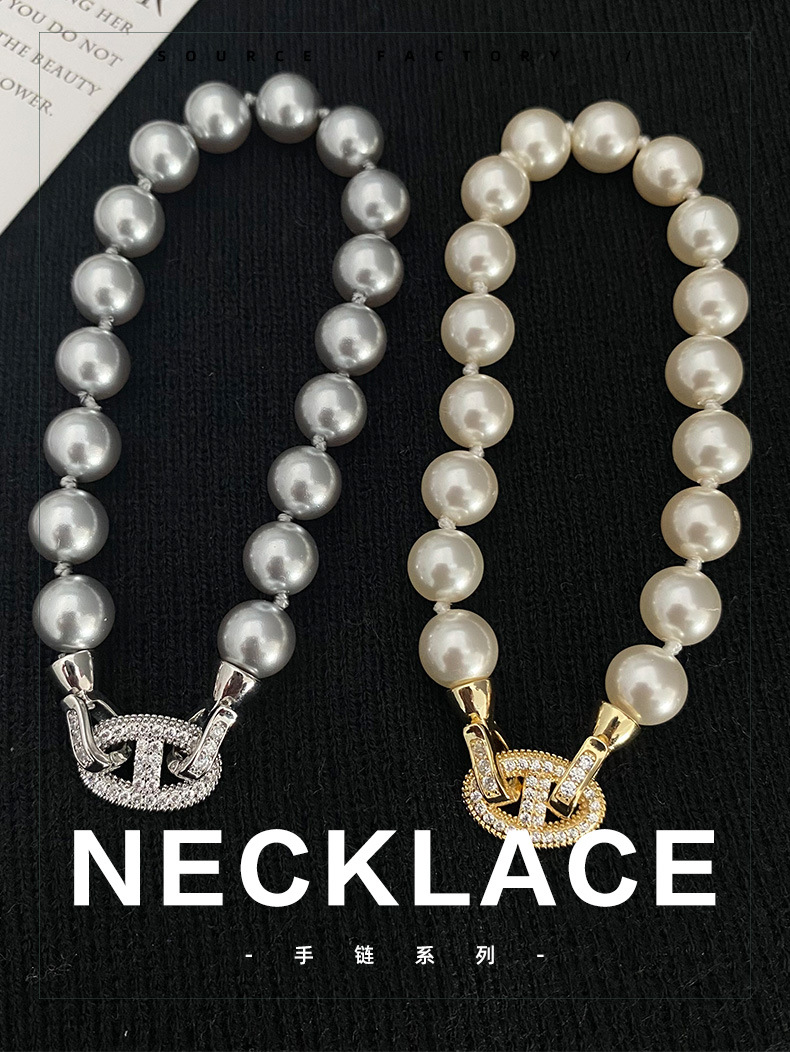 Estilo francés nueva moda retro temperamento sentido zhengyuan shijia perla pulsera nicho de alto nivel sentido ligero de lujo una gama de accesorios pic 3