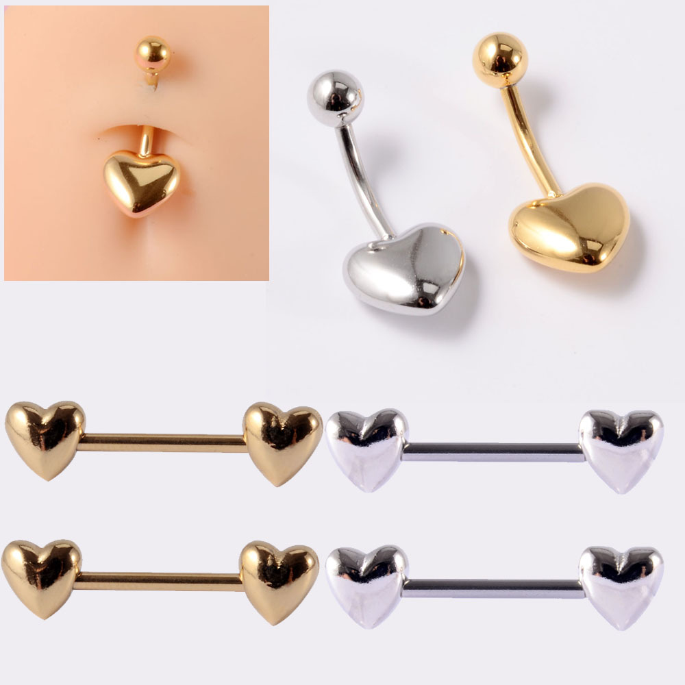 跨境不锈钢弧形肚脐钉 花朵马眼耳骨钉 圆形猫咪锆石弯杆肚脐扣详情8