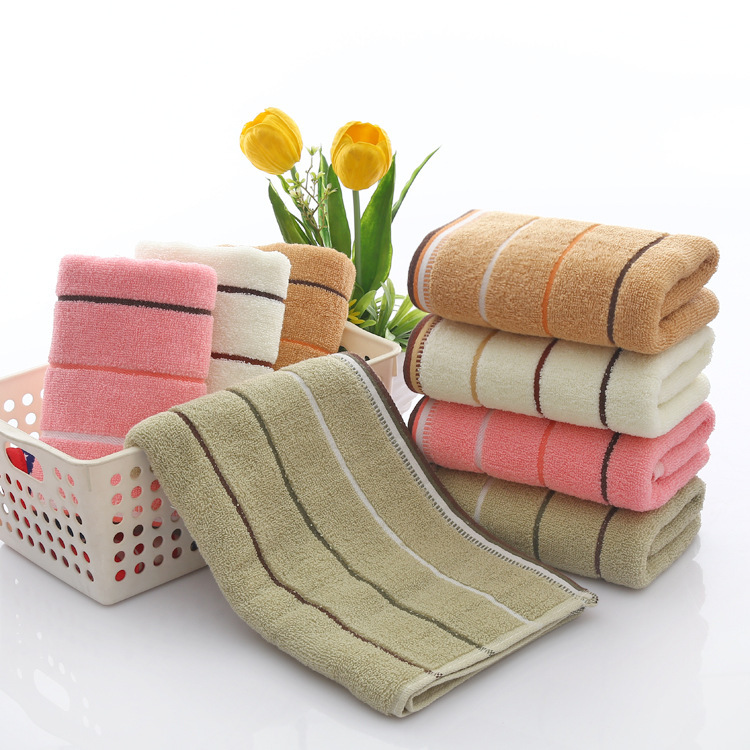 Wholesale of plain-colored adult household towels that absorb water and do not shed hair. Customized embroidered logos are supported pic 12