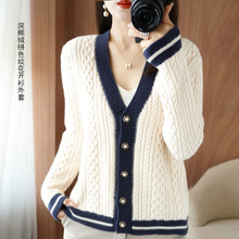 Autumn and winter stand-up collar wool core-spun yarn sweater for women, semi-high collar solid color slim fit, paired with a base layer for women 2022 new style pic 25