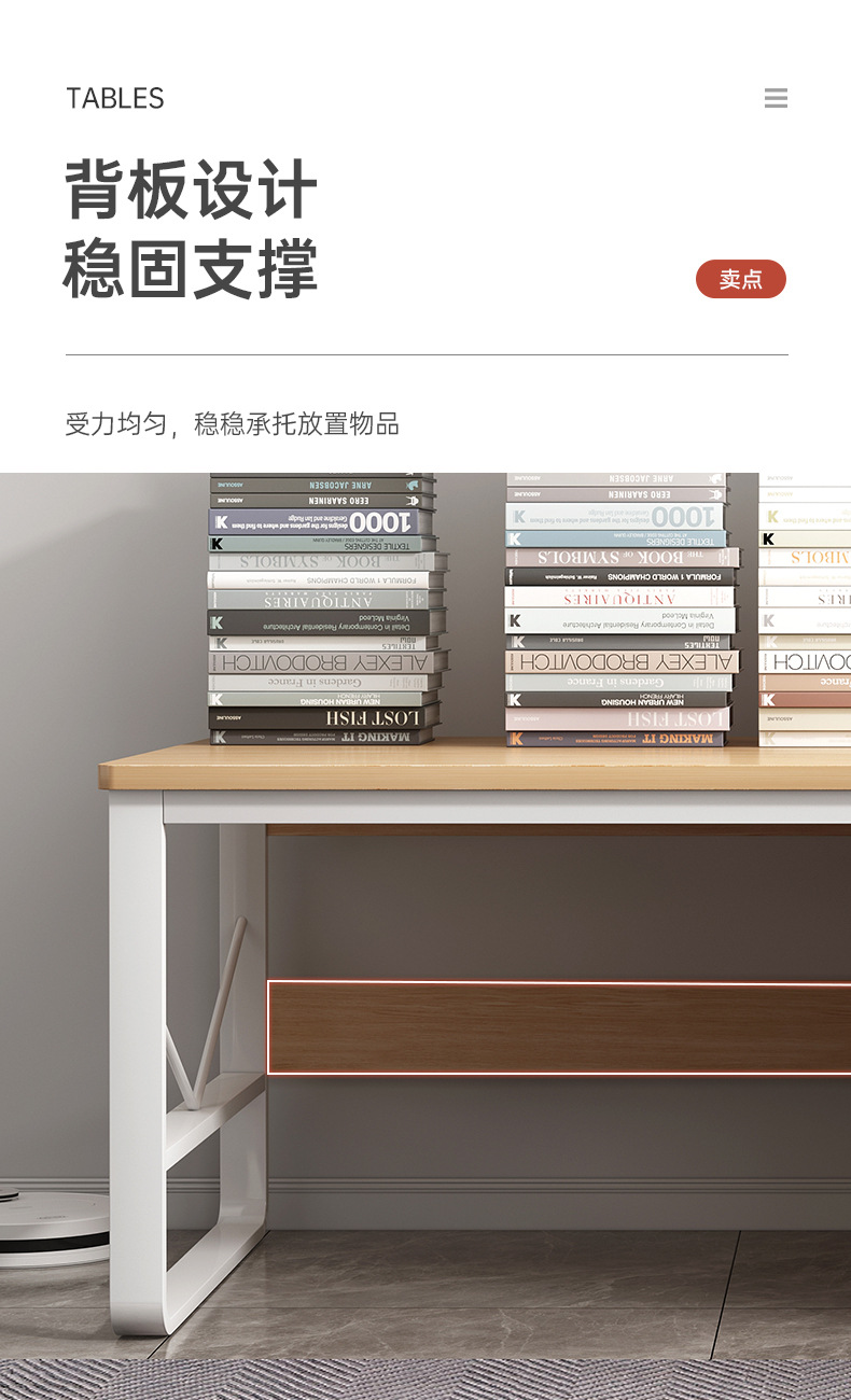 Computer desk, desktop home table, modern and simple bedroom desk with drawers, student study desk, simple office desk pic 12
