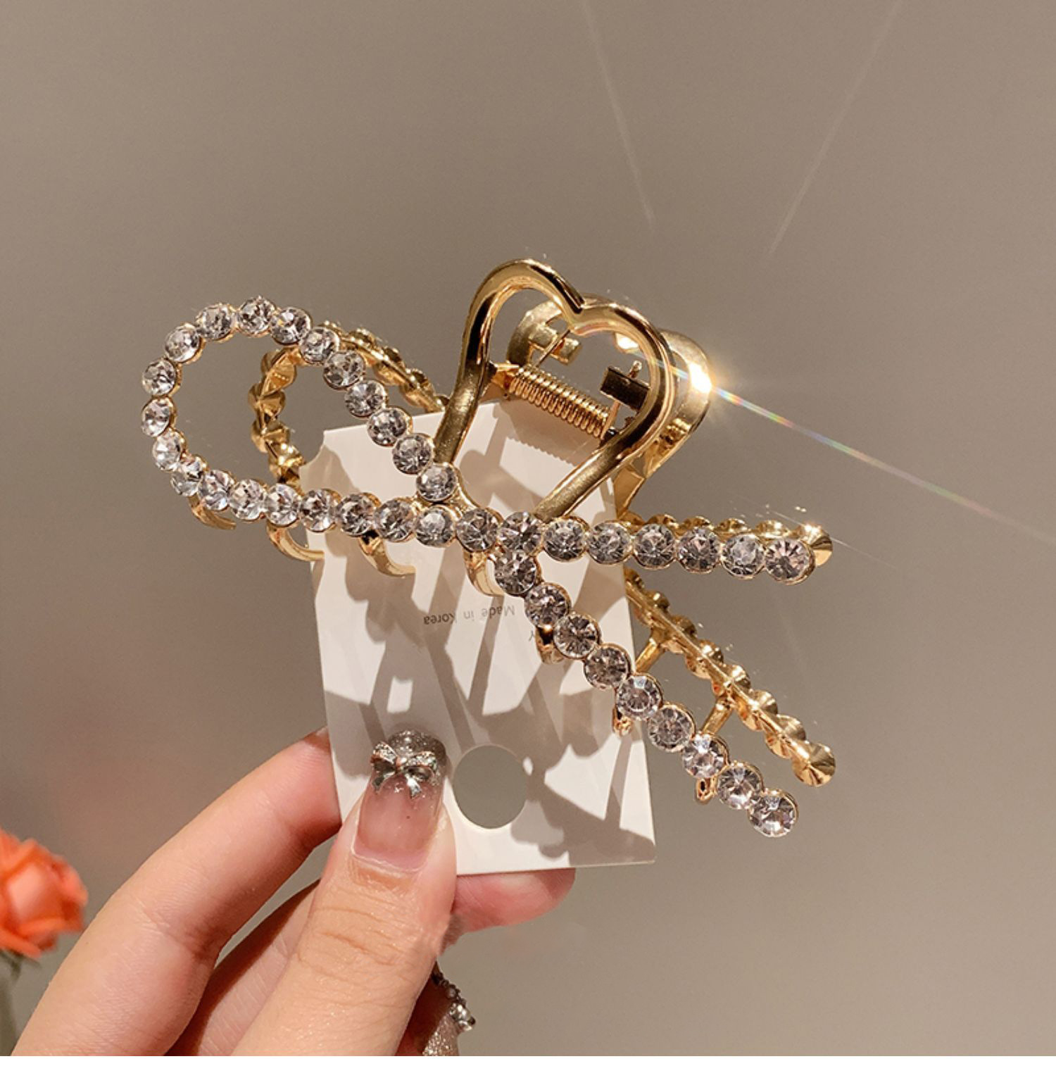 韩国新款珍珠发夹后脑勺女大号抓夹网红气质发卡抓发夹鲨鱼夹头饰详情10