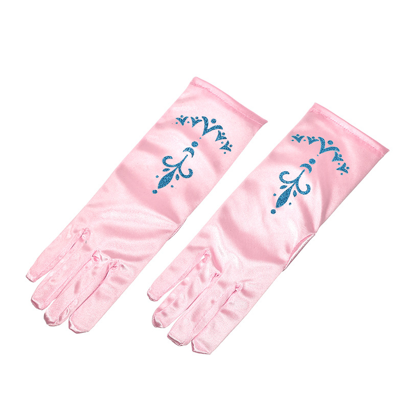 婚庆产品厂家直供新款多色手套冰雪奇缘儿童舞台演出五指手套服装配饰批发详情12