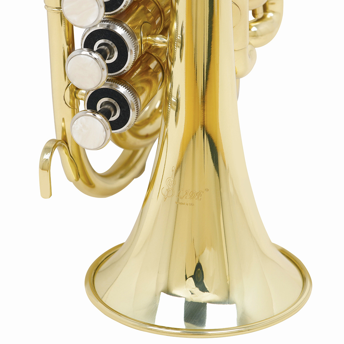 LADE palm horn, made of brass, is a portable pocket cordon for adult students, specializing in playing brass instruments pic 11