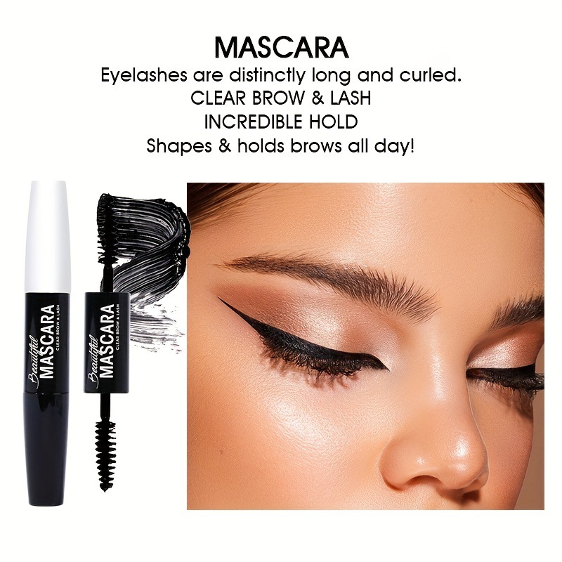 USHAS cross-border bestseller mascara in stock: long, waterproof, thick, curling, no smudging, long-lasting and no makeup fading pic 5