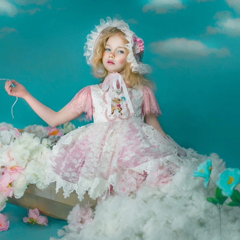 女童洛丽塔连衣裙定制童装小批量贴牌服装来图生产童裙加工定做详情7