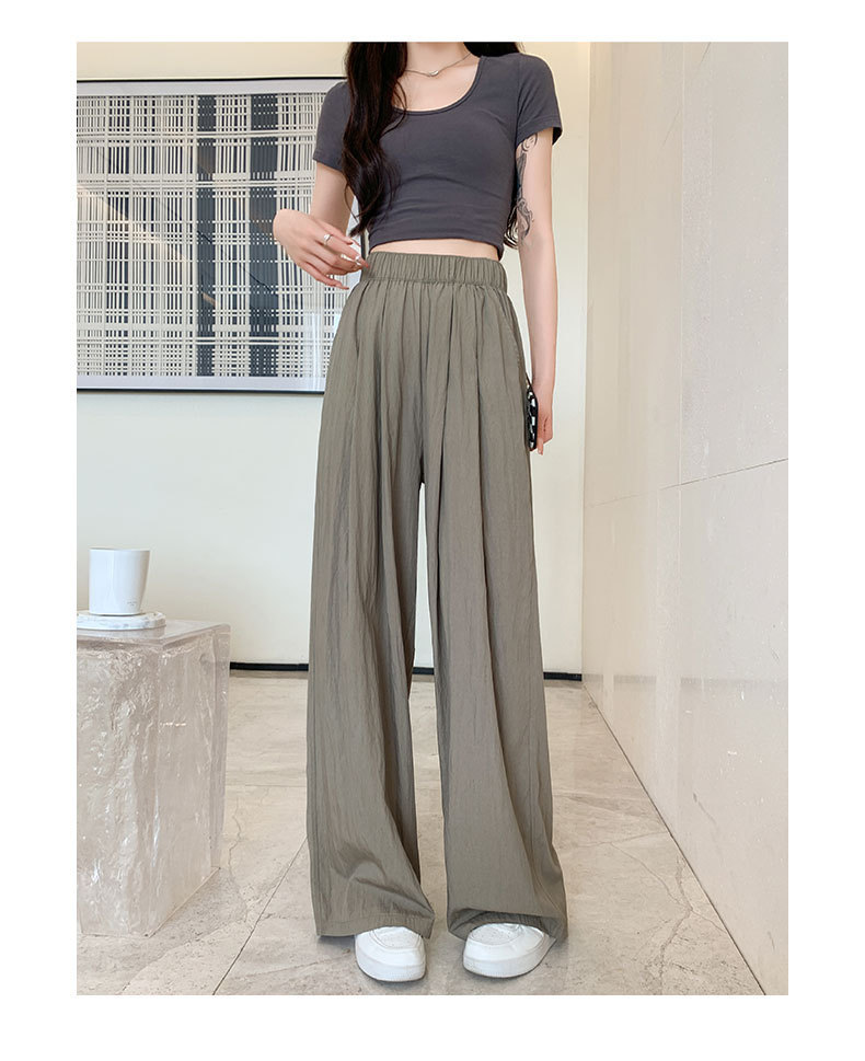 Japanese texture Yamamoto pants for women to look slimmer new summer wide-leg pants with a drape and a laid-back loose casual pants spring style for women pic 24