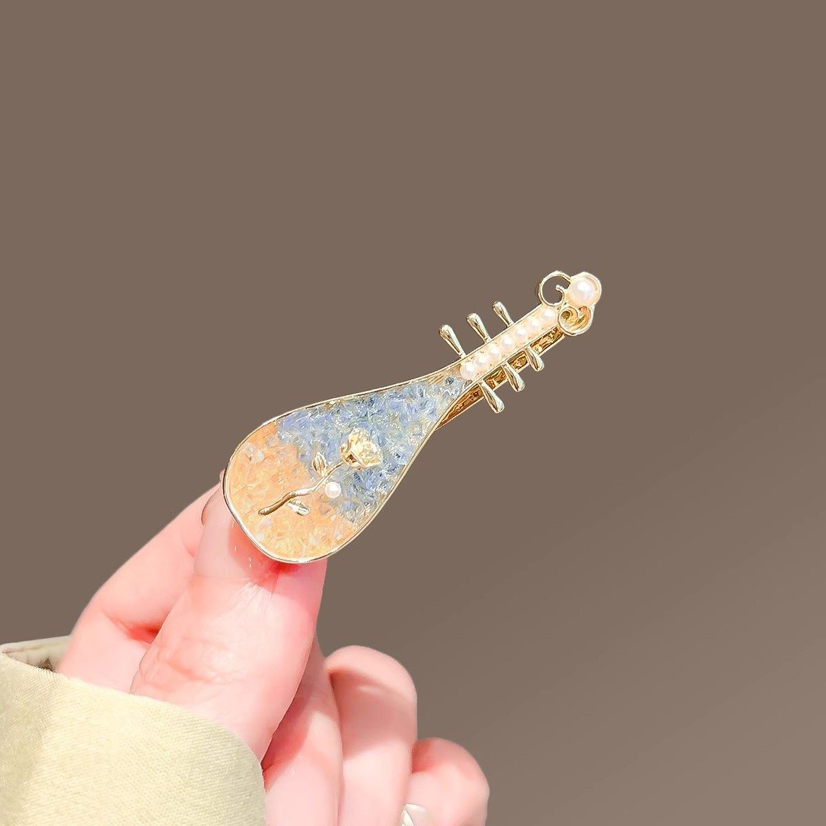 New Chinese-style alloy hair clips, plum blossom tassels, bangs clips, elegant hair clips, bride cheongsam, duckbill clips, and headwear for women from the national trend series pic 6