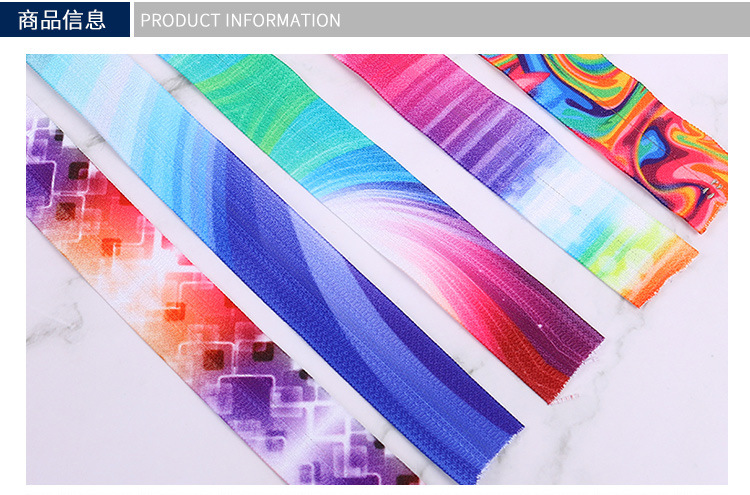 热转印拉链 来料来图加工   印花拉链  免费排版详情2