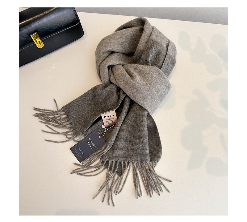 2023流苏拼色羊毛围巾双面披肩两用情侣外搭保暖围脖冬详情31