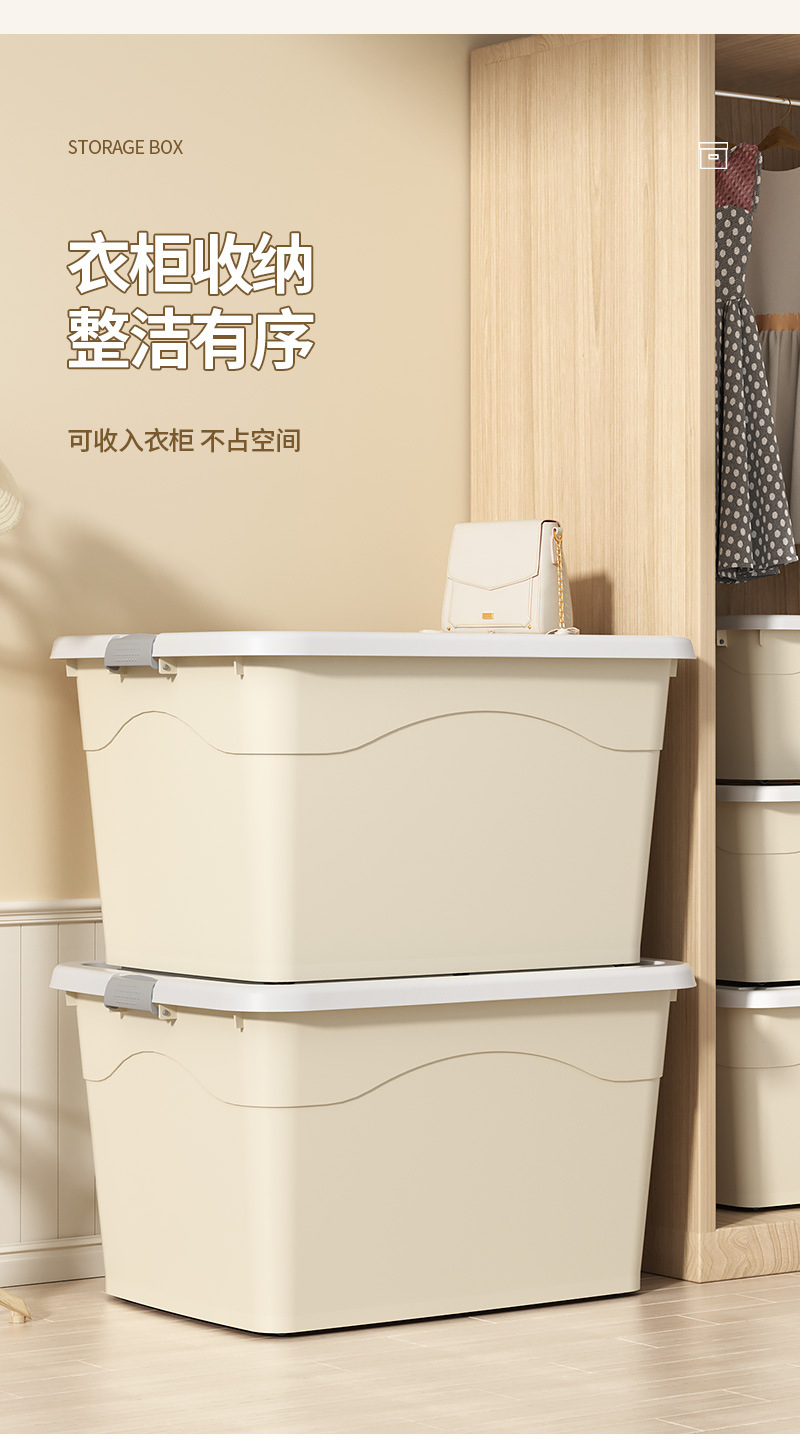 Wholesale plastic storage boxes, extra-large quilt storage boxes, toy storage boxes, clothes and household organizing boxes pic 10