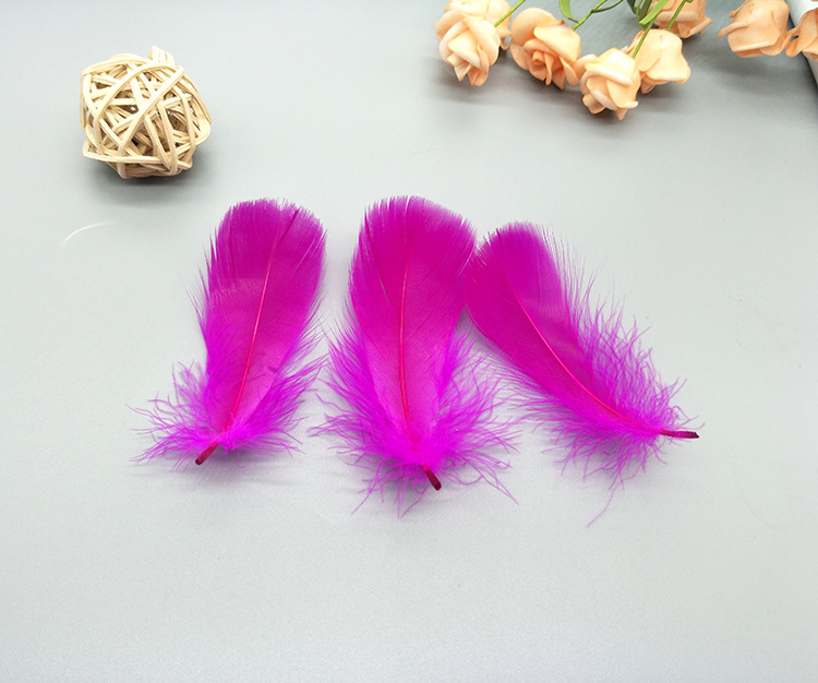Macaron goose feathers float 6-8cm in the middle, gift box filled with dreamcatcher, diy cat toy, colorful feathers pic 29