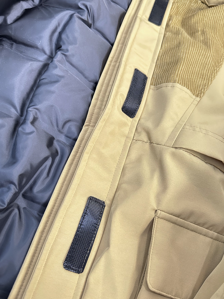 High-quality American retro outdoor workwear for couples, thickened white duck down, detachable genuine fur collar Parker down jacket pic 18