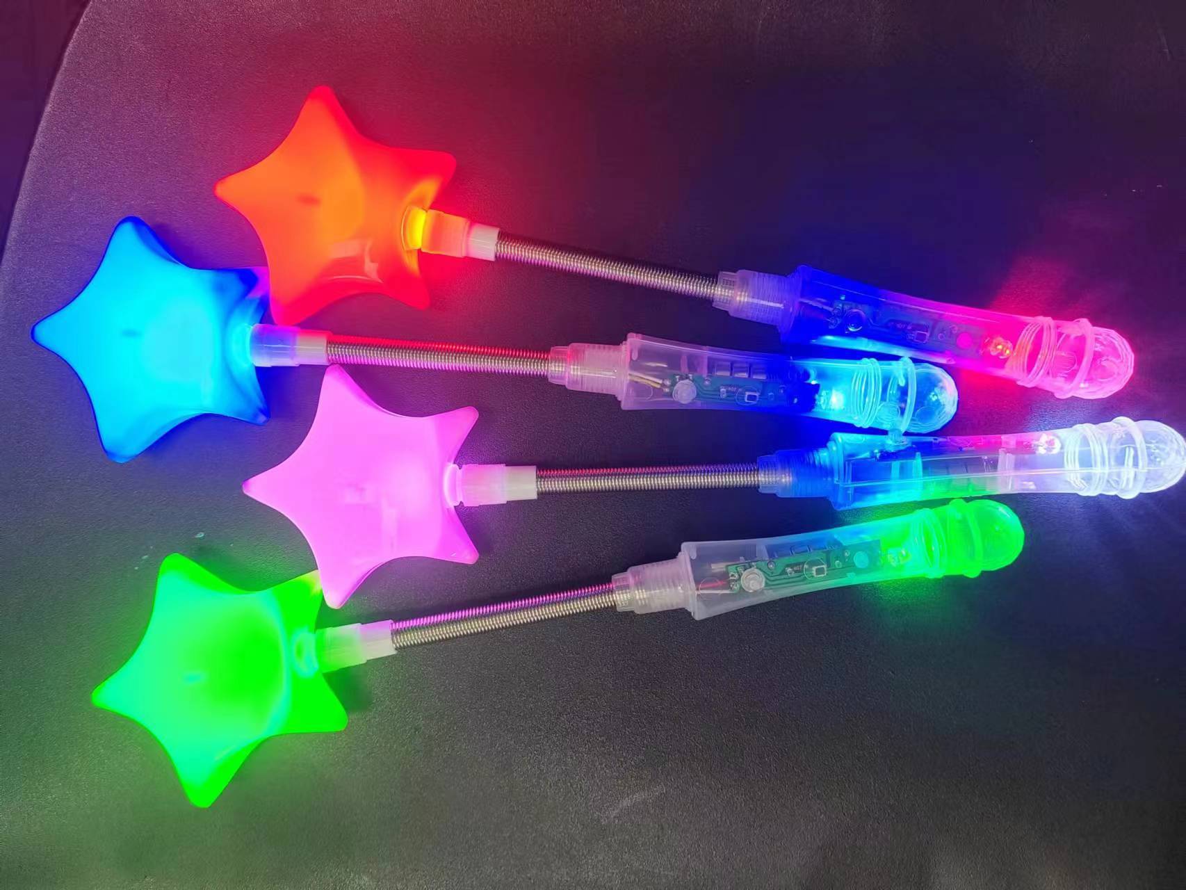 Glowing glow sticks, heart-shaped five-pointed stars, concert flashing sticks, toys, glowing sticks, cheering props pic 2