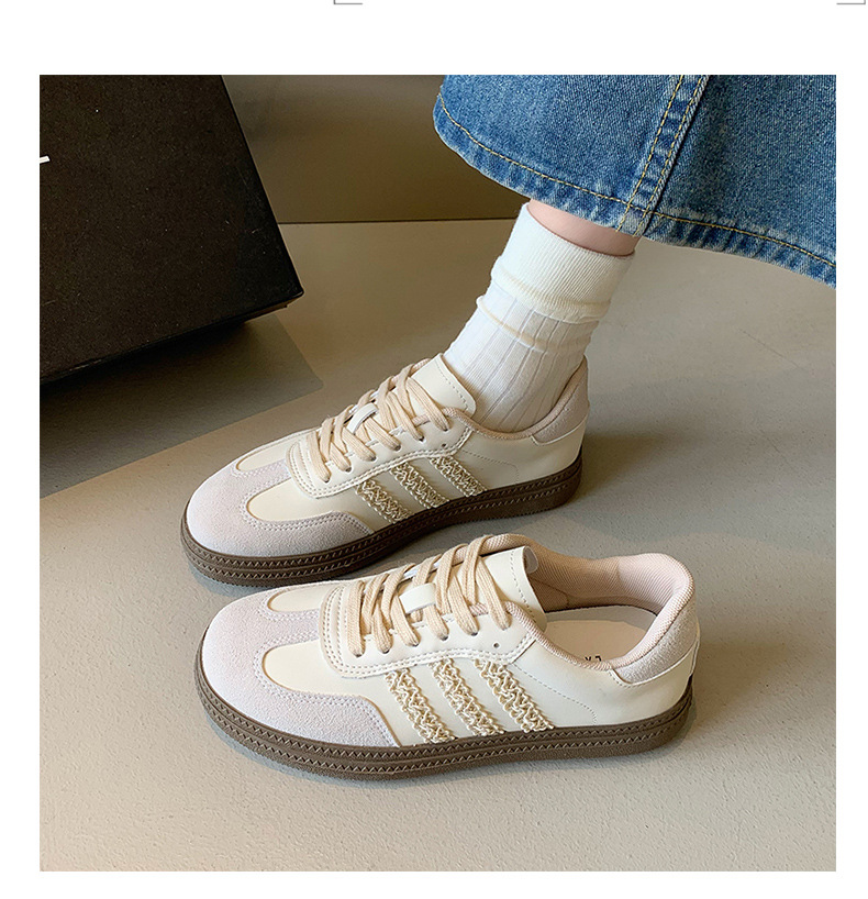 银色圆头德训鞋女款2024年秋季新款复古阿甘鞋软底轻便运动休闲鞋详情10