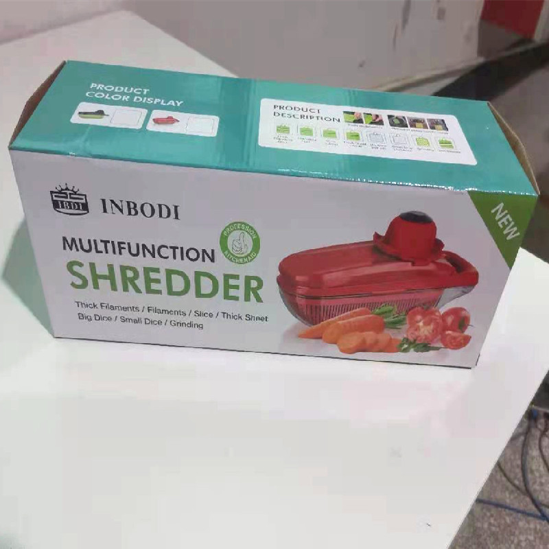 INBODI vegetable cutter with 8 blades and multiple functions, available for cutting potatoes, shredded radishes and potato slices. Supplied by the manufacturer pic 4
