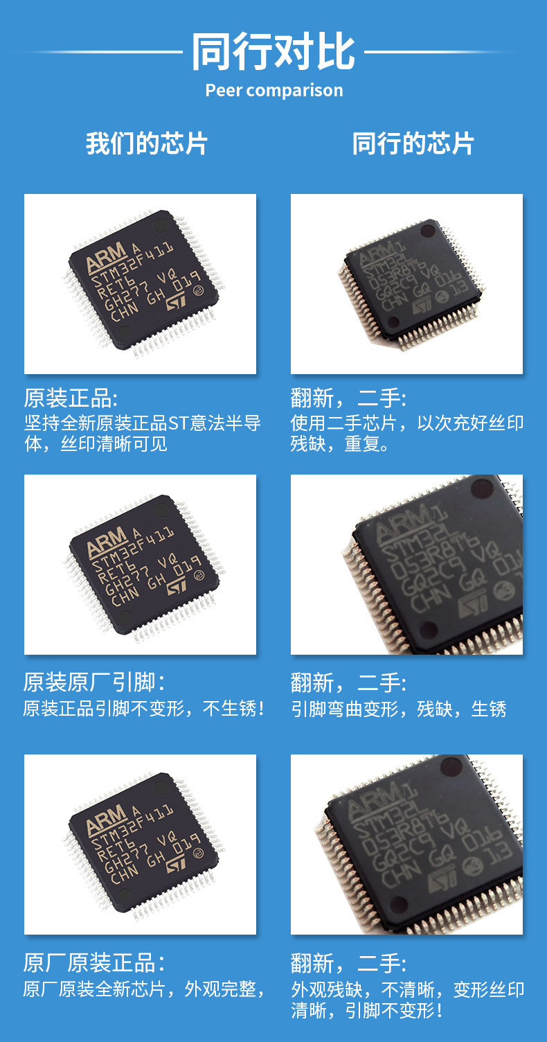 Original genuine TIP122 ST stmicroelectronics Darlington transistor electronic component BOM list pic 3