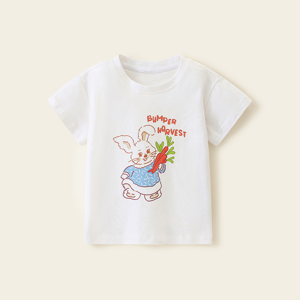 夏装2024新款儿童短袖T恤男女童夏季童装中小童韩版纯棉半袖t时髦详情11