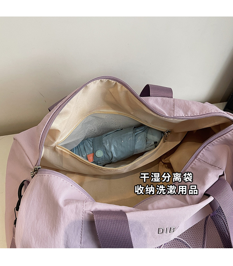 新款干湿分离游泳健身包大容量短途旅行行李包瑜伽斜挎包游玩出行旅行箱详情5