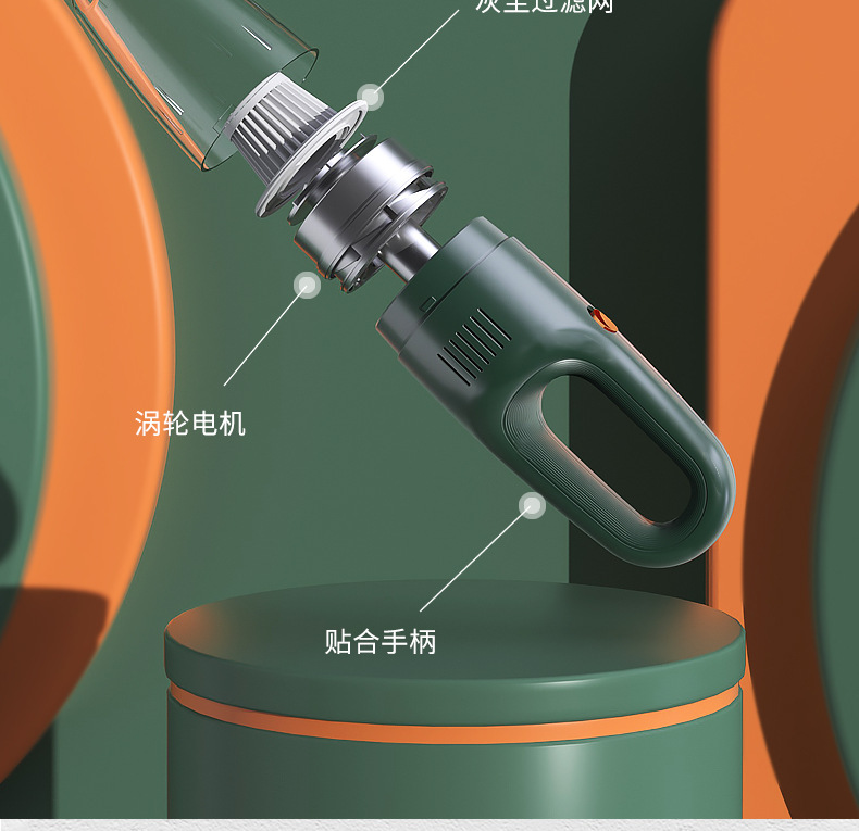 Car vacuum cleaner, high-power car handheld 12v car vacuum cleaner, household powerful wireless vacuum cleaner pic 14