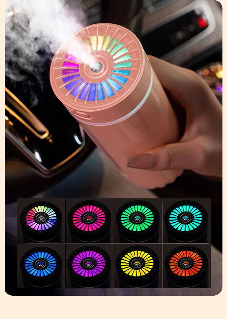 新款USB迷你幻影杯加湿器 家用室内桌面车载空气净化香薰机 车内吸顶灯空气净化器详情5