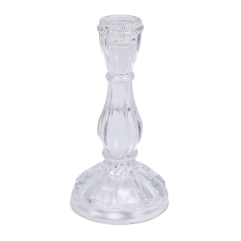 European-style ins gourd candlestick, table stem, wax glass candlestick, home base, bedroom home decoration item pic 2