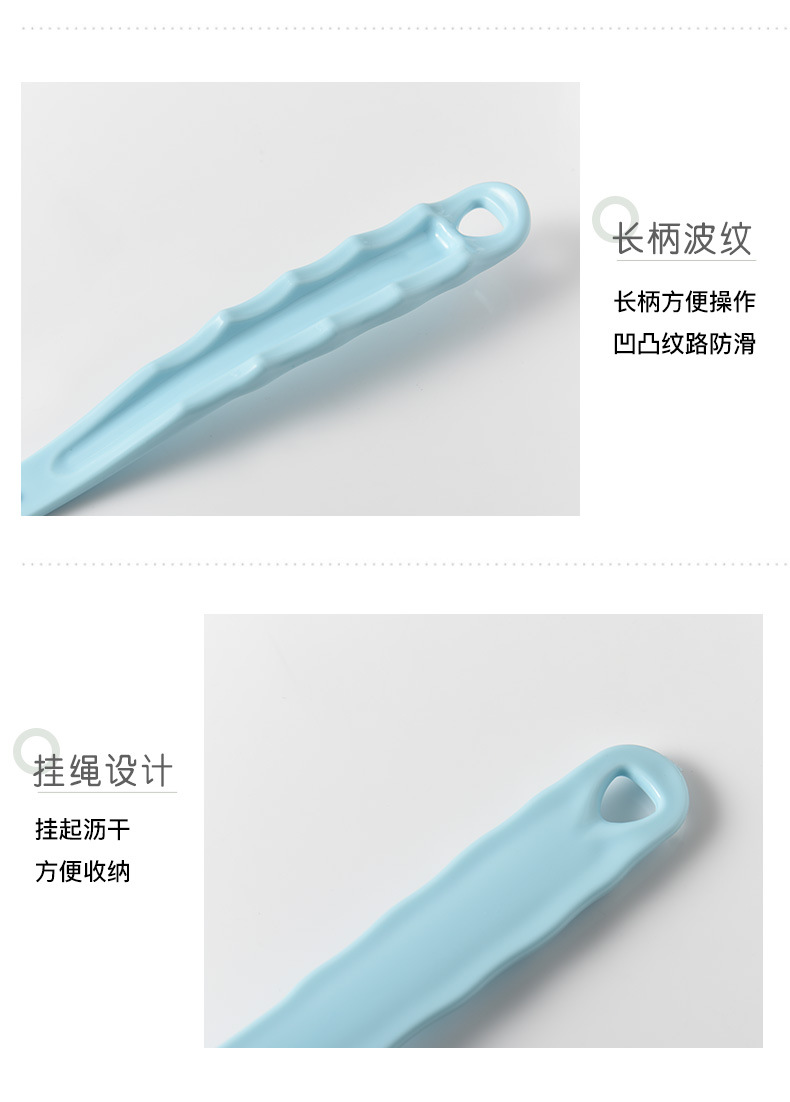 New soft-bristled anti-slip long-handled bath brush for adult bathing, back scrubbing, exfoliation and cleaning pic 11