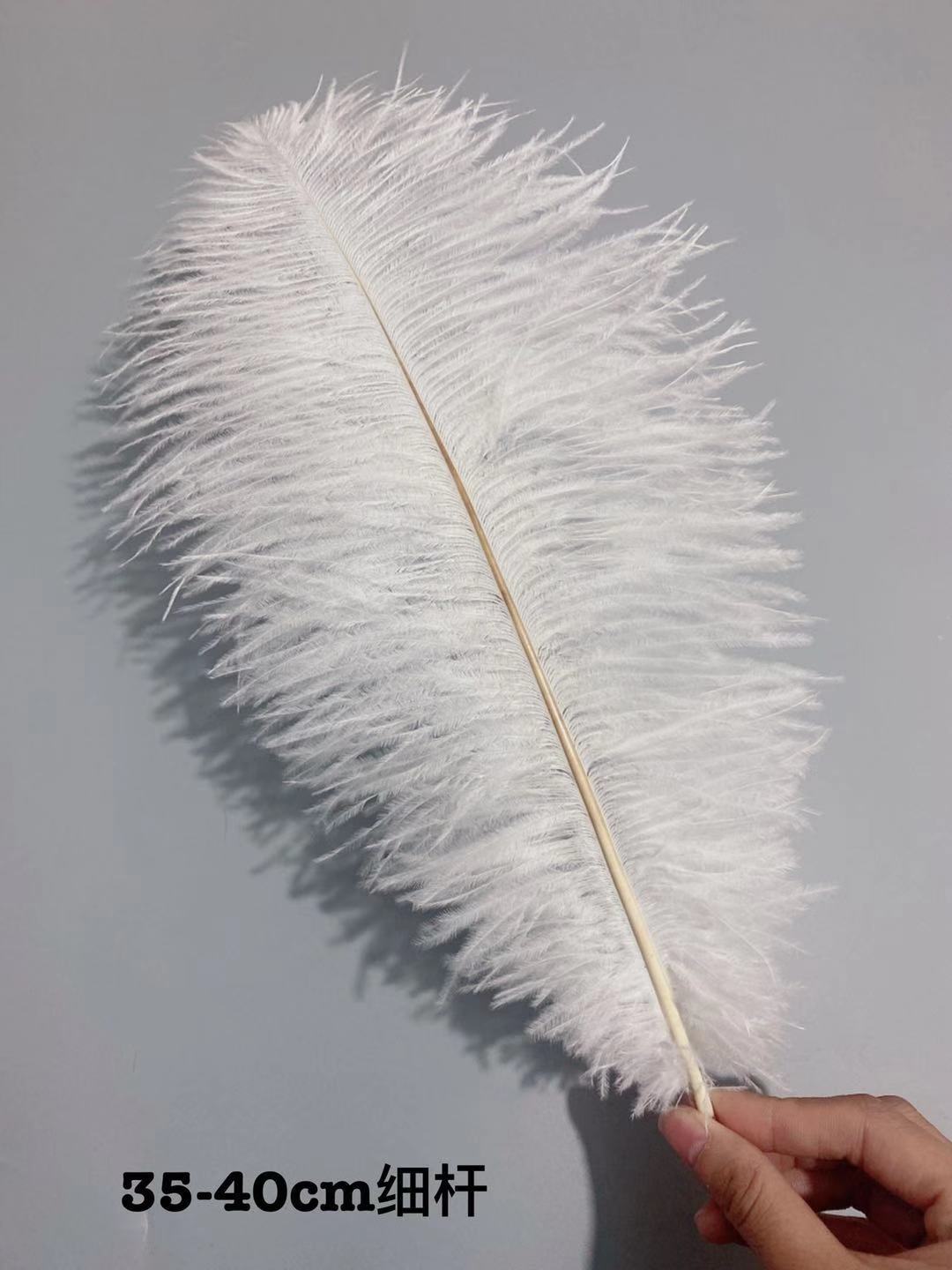 Factory stock: 35-40 cm ostrich feathers for wedding decoration, home decoration, table lamp feathers pic 35