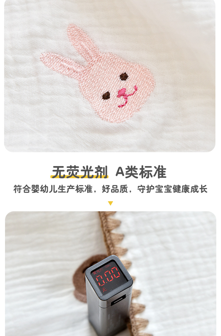 新生婴儿纯棉抱被0-12月宝宝春秋纱布刺绣抱被产房襁褓包单裹巾详情6