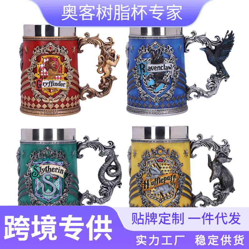 Divine Oriental Golden Dragon Cup, creative wine glass, dragon sculpture, Holy Cup, coffee cup, retro decorative mug pic 6