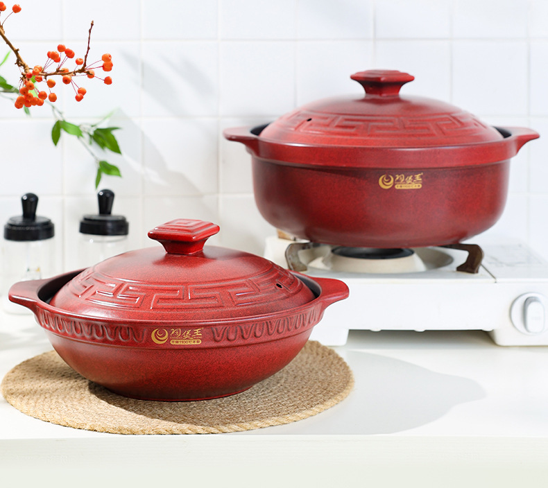 Tao Bao Wang clay Pot Stew pot household gas Chinese ceramic soup pot high-temperature resistant 煲仔饭 pot stone pot soup clay pot pic 2