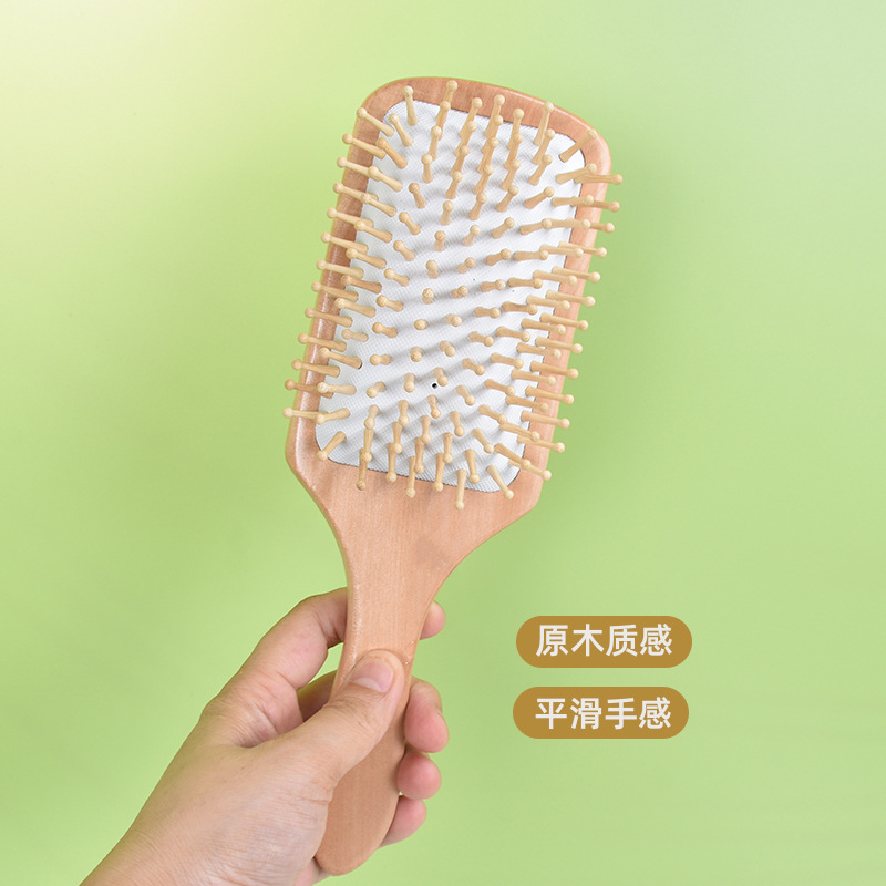 【源头工厂】大板梳气垫梳荷木按摩气囊梳家用按摩梳头皮气垫梳子详情5