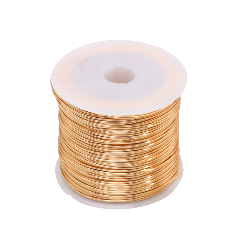 14k包金漆包线保色强保色珍珠蜜蜡手工diy铜线金丝线包边线软线详情2
