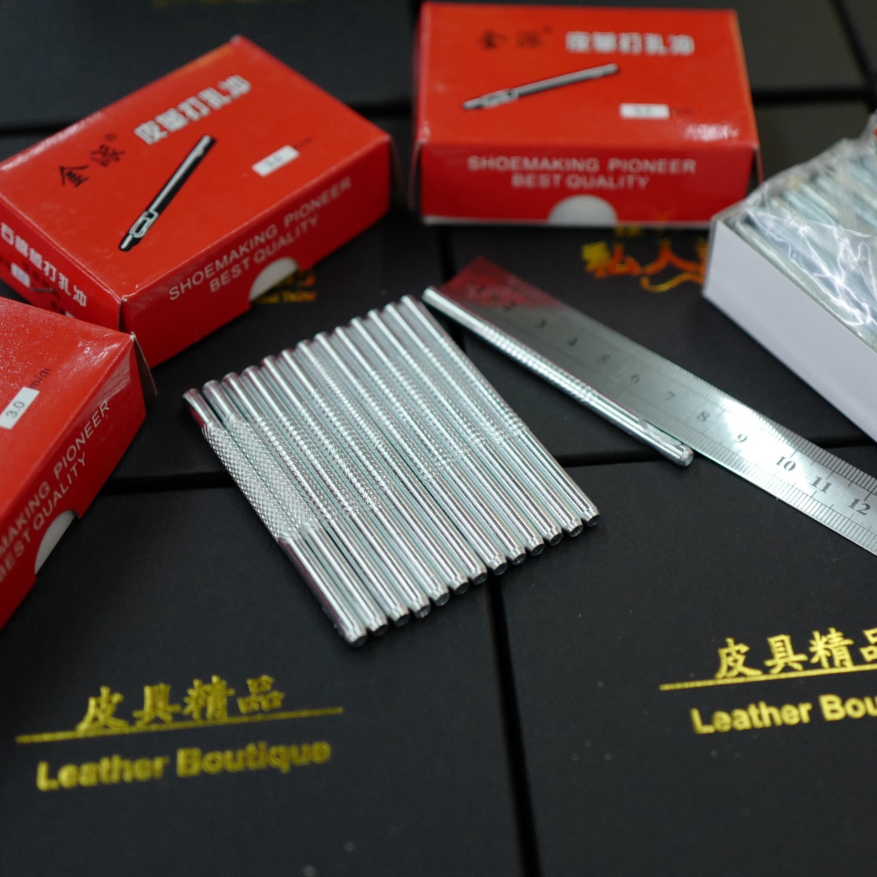 Electroplated oil-free punching punch, belt punching tool, belt punching machine, punching needle, factory direct sales, belt punching punch pic 15