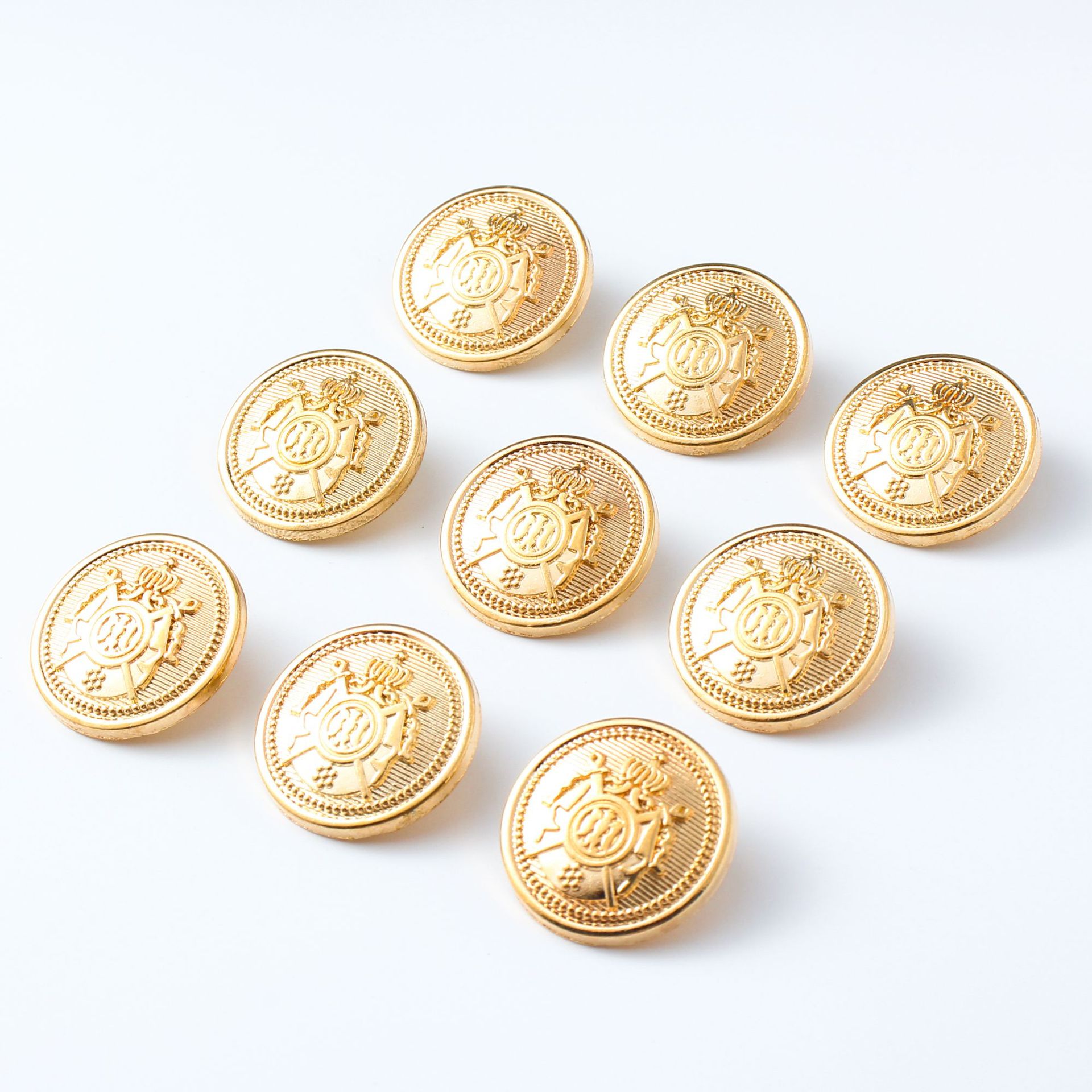 圆形复古铜皮纽扣 牛仔裤扣子 金属铜扣衣服外套大衣扣详情4