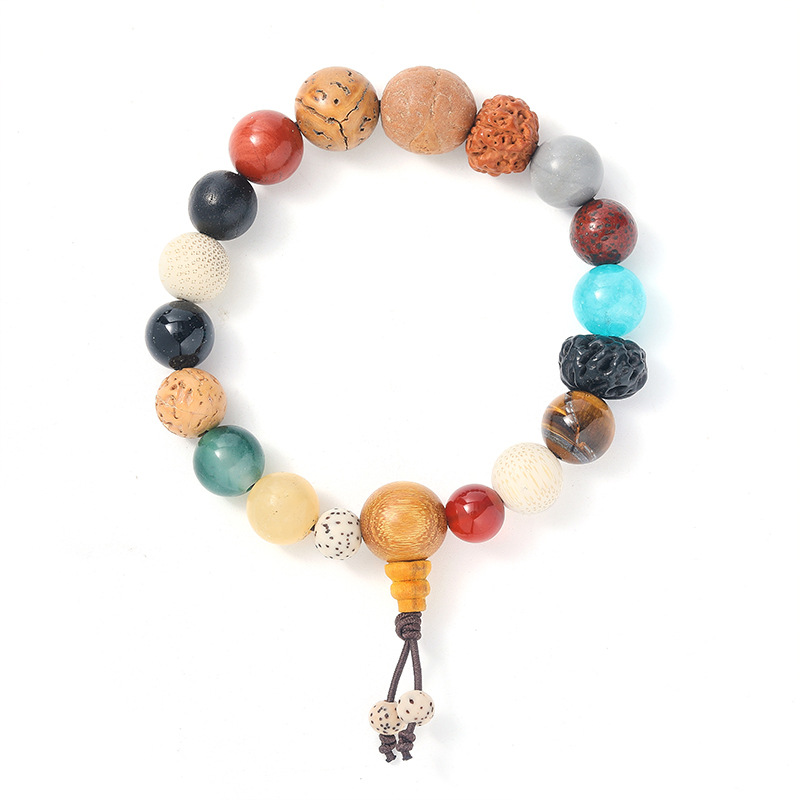 国潮-金刚菩提十八籽手串多宝菩提男女同款文玩佛珠十八籽手链详情4