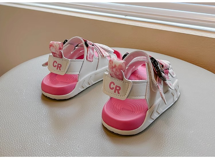 儿童运动凉鞋2024夏季新款男童防滑包头沙滩鞋迷彩软底女童休闲鞋详情31