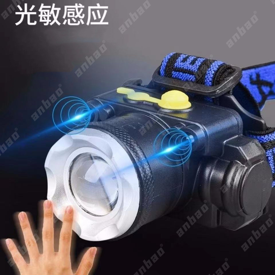 High-intensity zoom headlamp, LED charging sensor lamp, USB charging fishing lamp, fishing mining lamp, cap clamp lamp, wholesale in stock pic 2