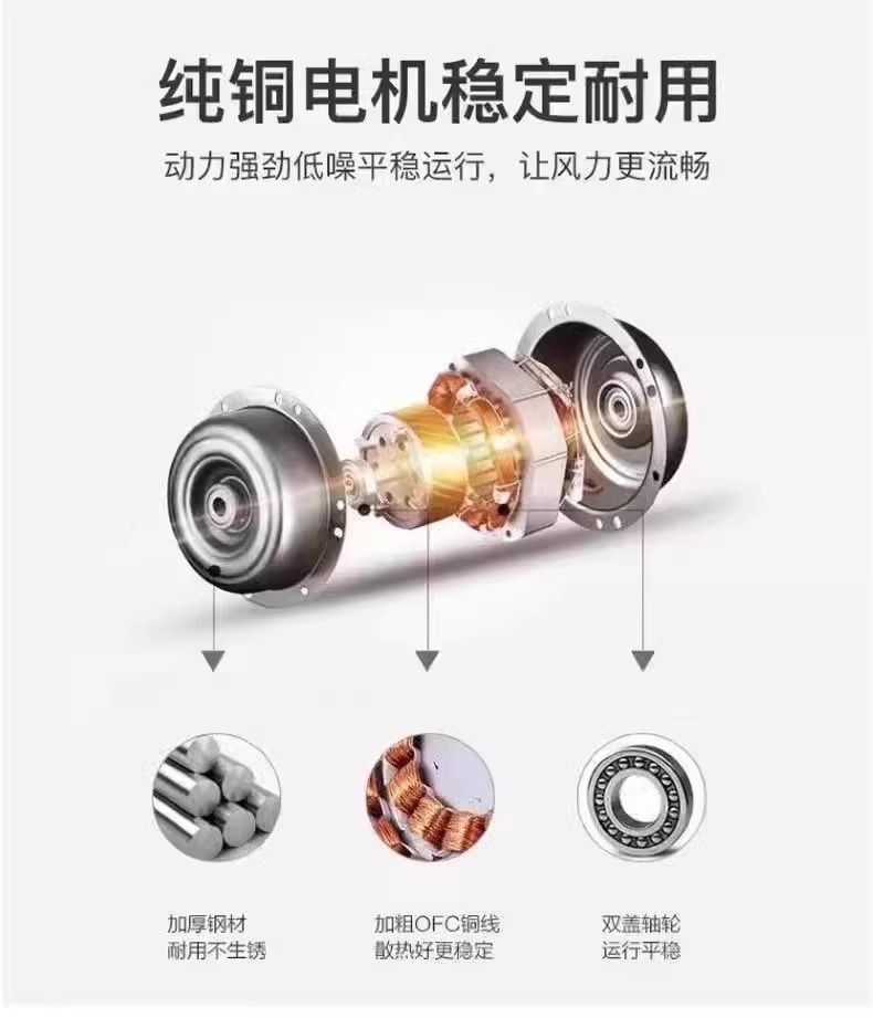 家用小旋风厨扇风扇创意卫生间小风扇无刷电机小身材节能一体神器详情11