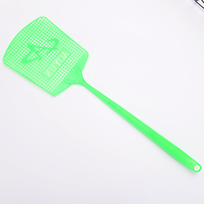 Large-sized household plastic long-handled fly swatter, manual mosquito swatter for summer, with hanging holes for convenient use, wholesale pic 25