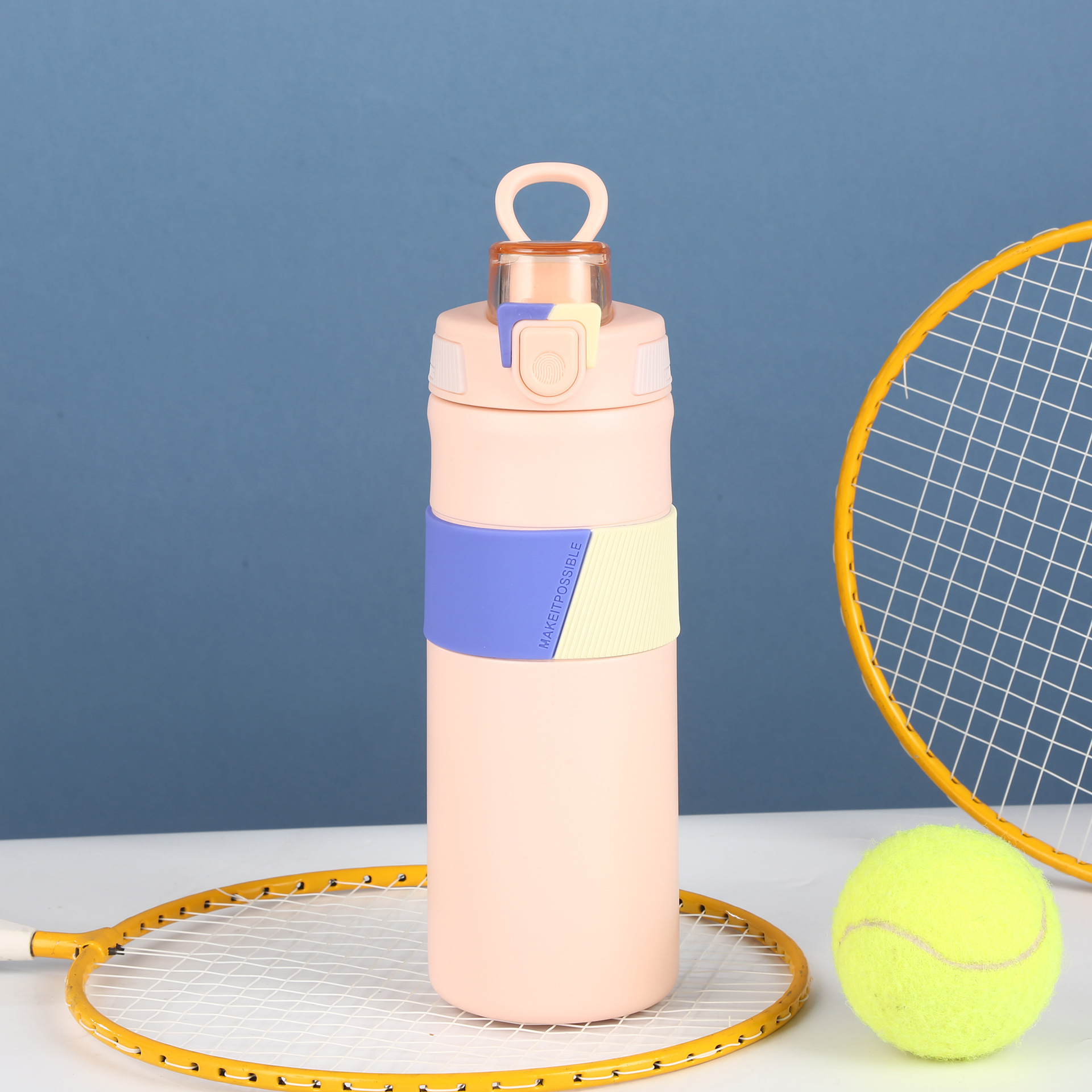 提环便携加厚耐摔316不锈钢保温杯创意拼色户外运动旅游水壶详情7